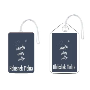 Set of 5 - Worth It Design - Luggage Tags