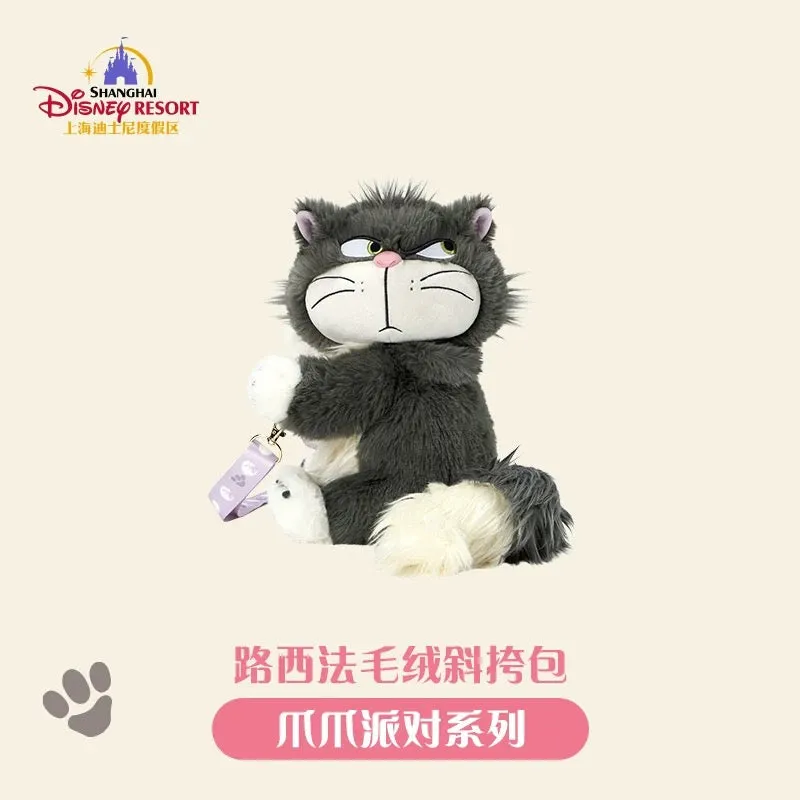 SHDL - Disney Cats "Paw Paw" Party x Lucifer Plush Shaped Shoulder Bag