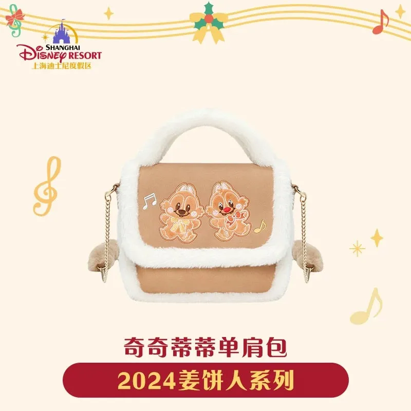 SHDL - Mickey & Friends "Gingerbread Man" 2024 Collection x Chip & Dale Shoulder Bag