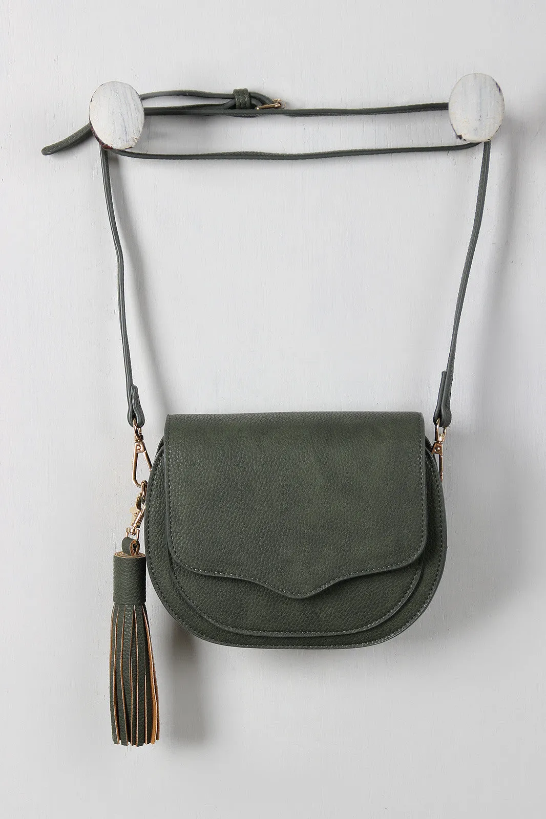 Simple Vegan Leather Sling Bag