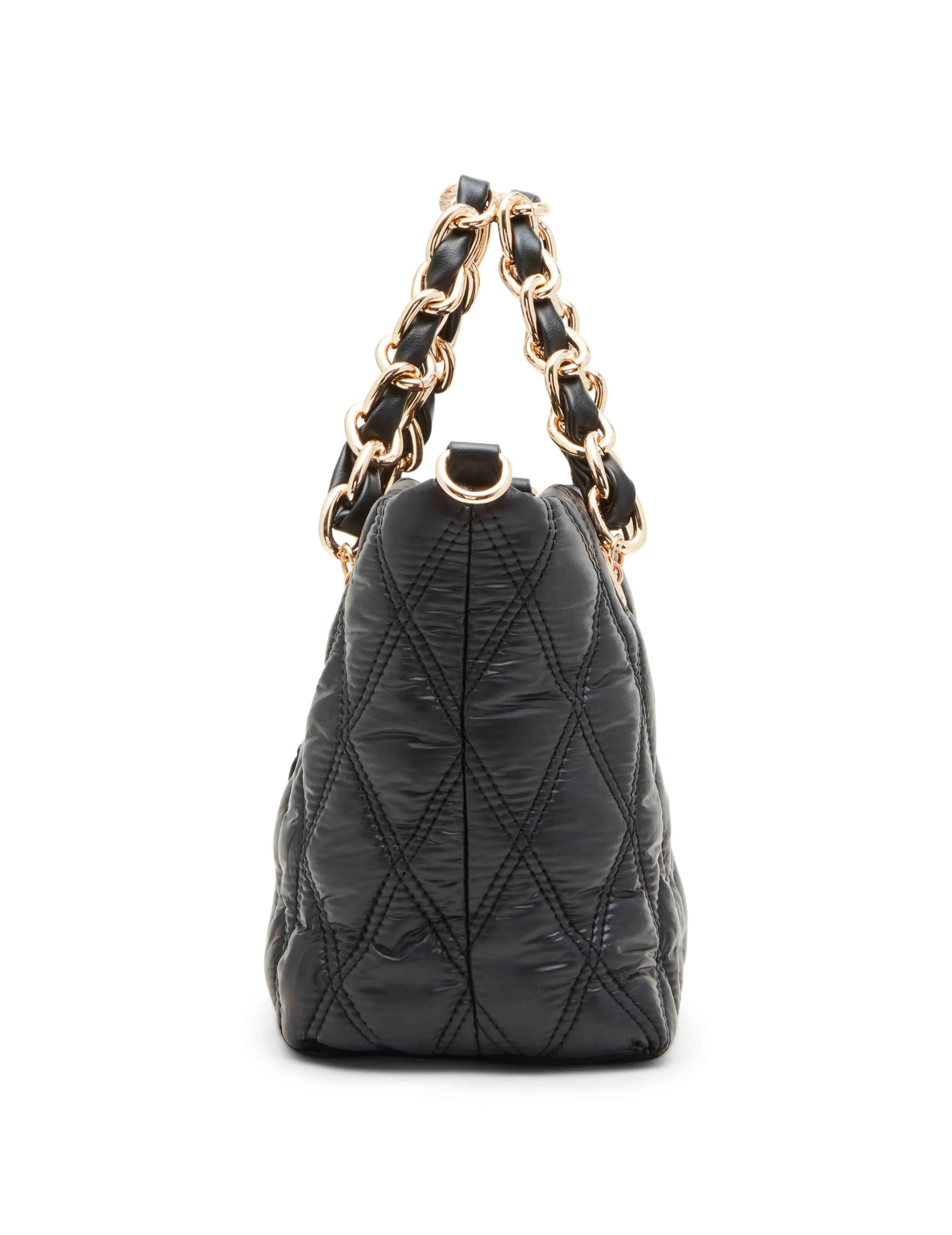 Small Quilt Nylon Tote & Detachable Strap