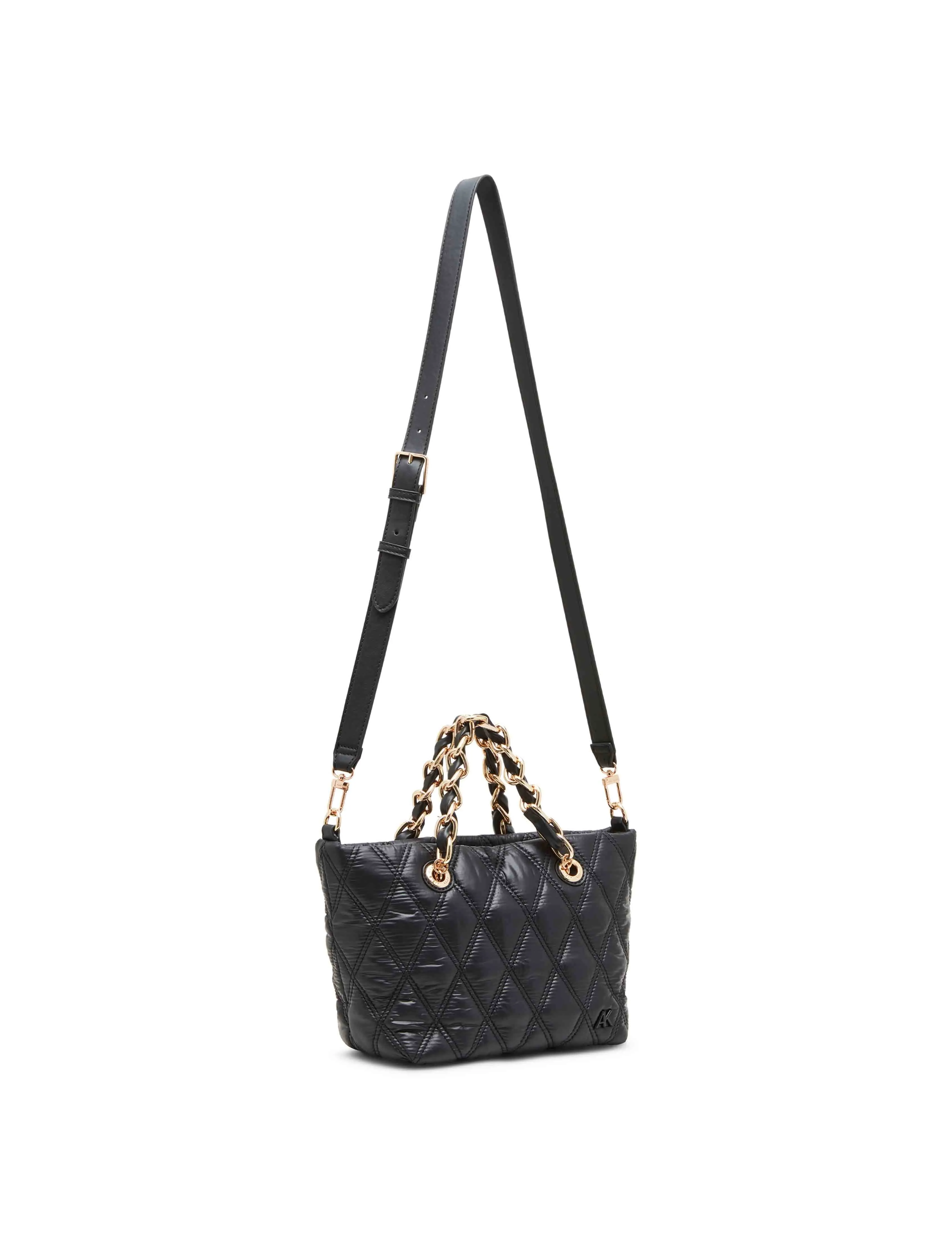 Small Quilt Nylon Tote & Detachable Strap