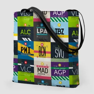 Spanish Airports - Tote Bag