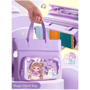 Stylish and Sturdy Tote Bag Waterproof Traveling Bag - Purple