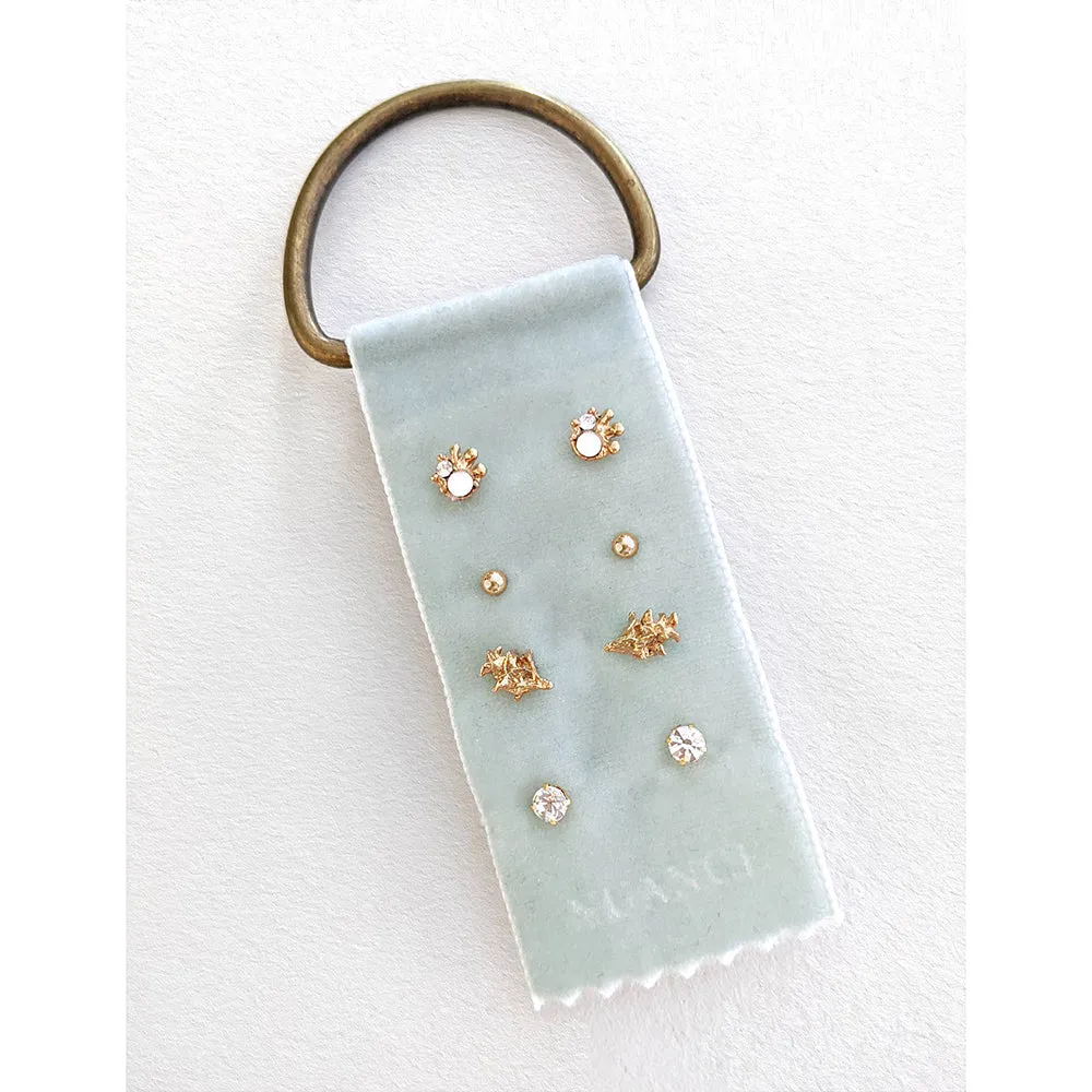 Swarovski Velvetier Earring Studs Set of 4