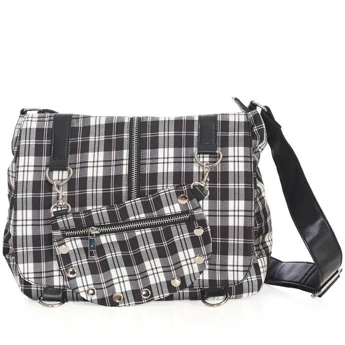 Tartan Twice The Action Banned Apparel Small Messenger Bag