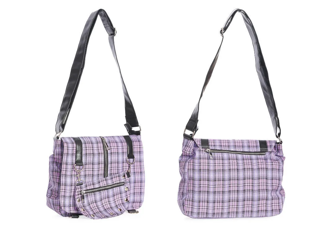 Tartan Twice The Action Banned Apparel Small Messenger Bag
