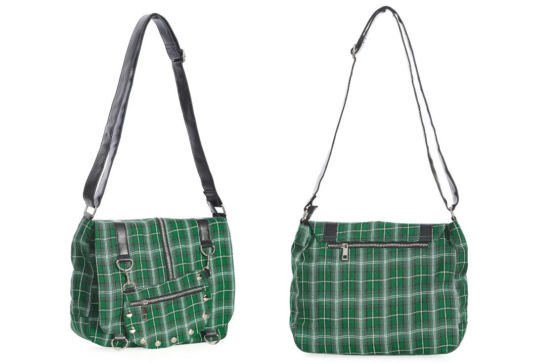 Tartan Twice The Action Banned Apparel Small Messenger Bag