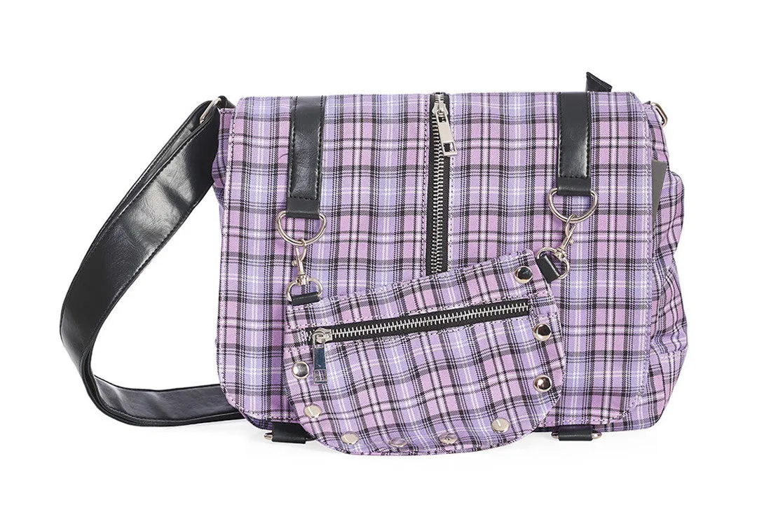 Tartan Twice The Action Banned Apparel Small Messenger Bag