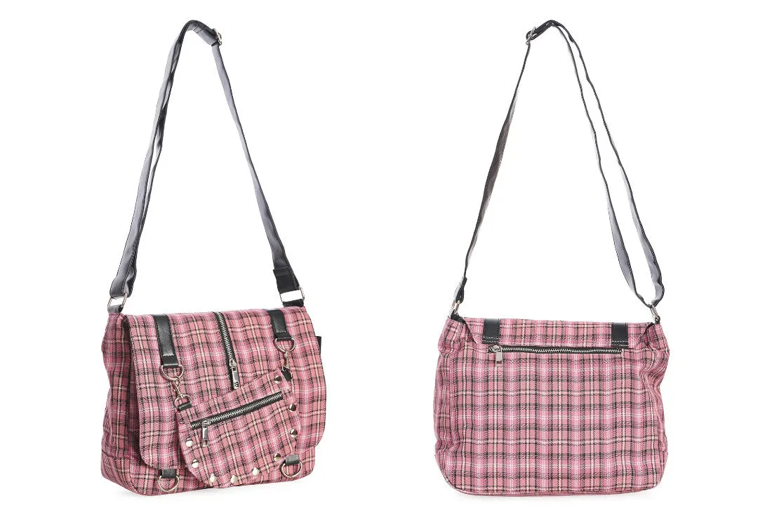 Tartan Twice The Action Banned Apparel Small Messenger Bag