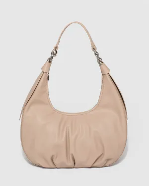 Taupe Becky Large Knot Shoulder Bag