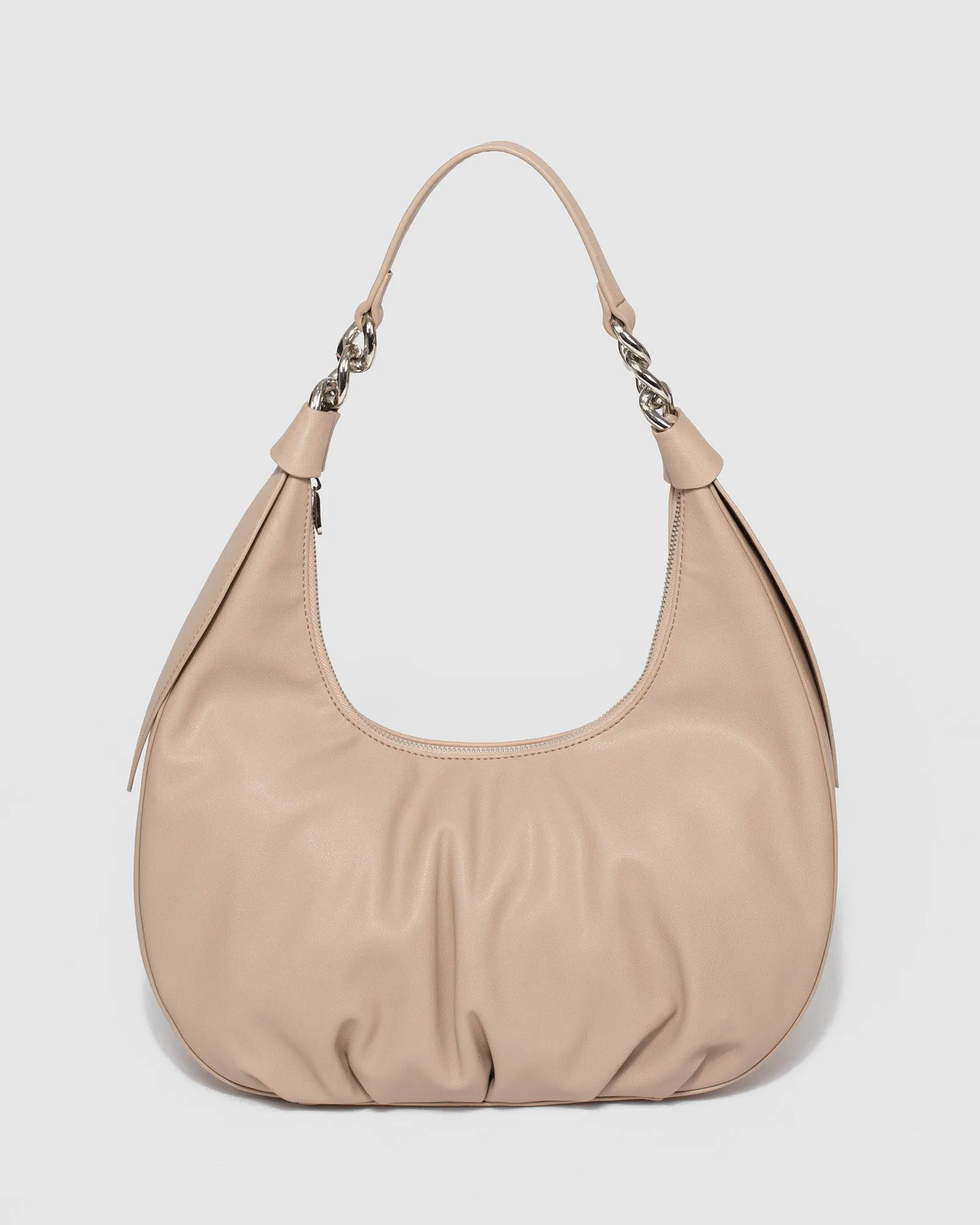 Taupe Becky Large Knot Shoulder Bag