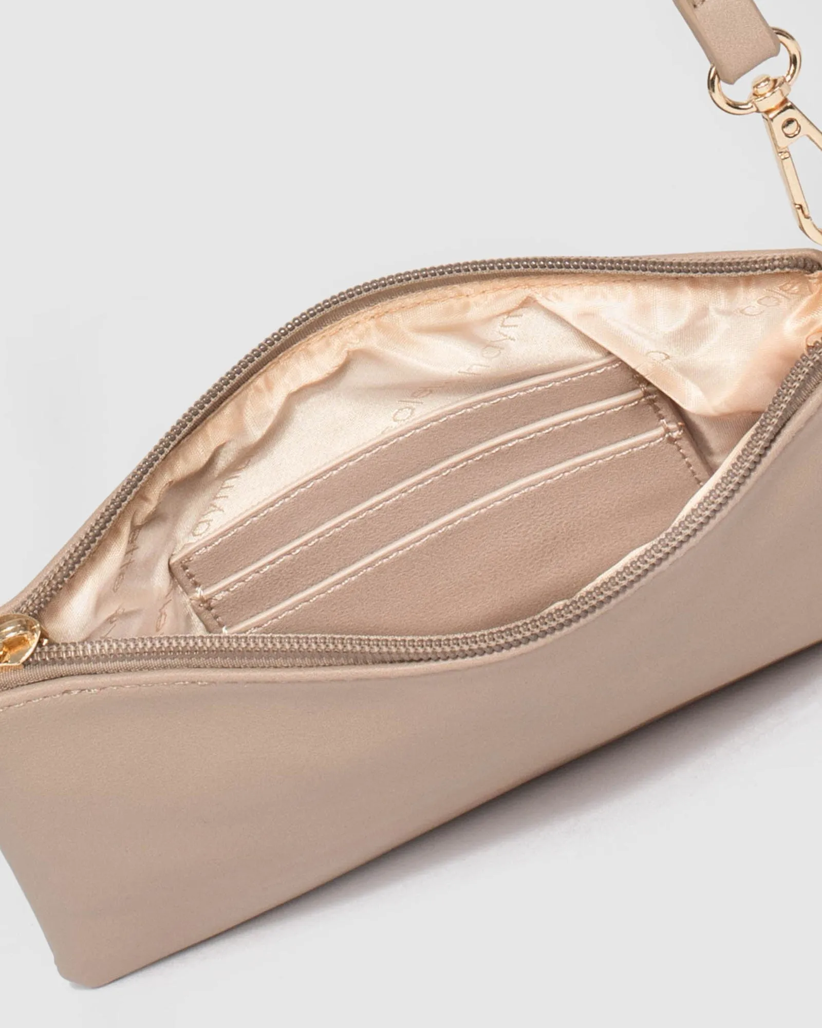 Taupe Peta Crossbody Bag