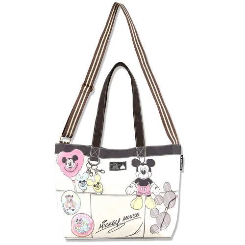 TDR - Mickey Mouse & Friends Trompe-l'œil Design 2 Ways Tote Bag