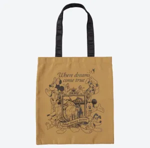 TDR - Tote/Eco Bag ‘Tokyo Disney Resort’ (Color: Gold Brown)