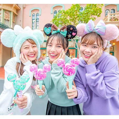 TDR - Vanellope's Sweets Pop World Collection x Mickey- Shaped Sweet Poppin's Stick Color: Pink (Release Date: Jan 14, 2025)