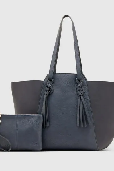 TENERIFFE TOTE BAG SUEDE NAVY