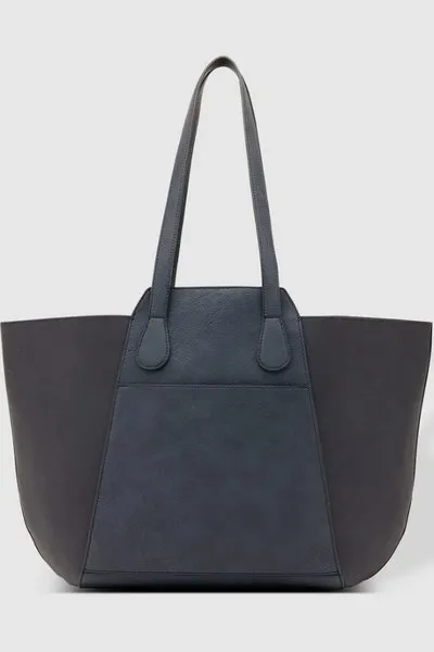 TENERIFFE TOTE BAG SUEDE NAVY