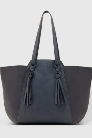 TENERIFFE TOTE BAG SUEDE NAVY