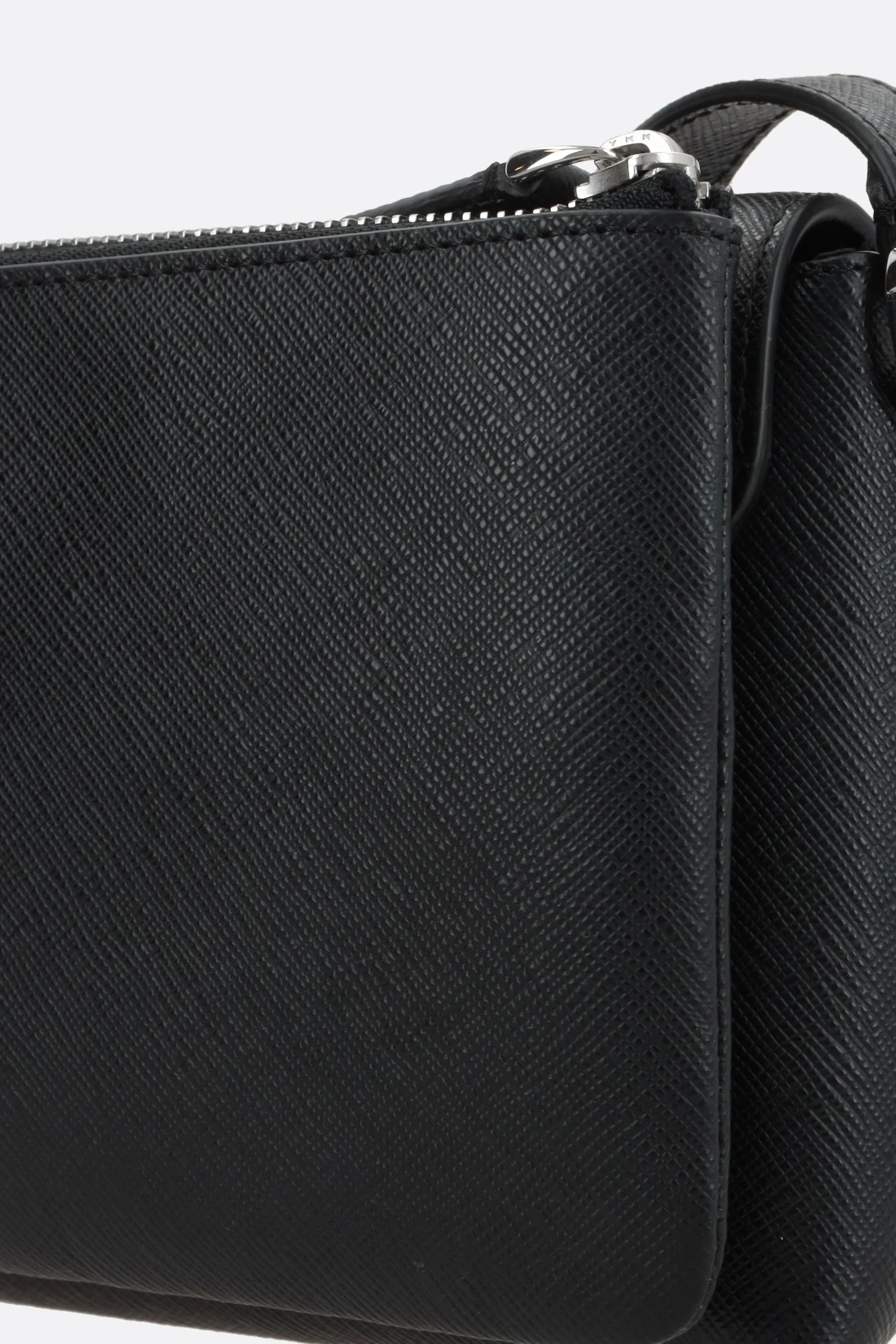 Textured Leather Crossbody Bag