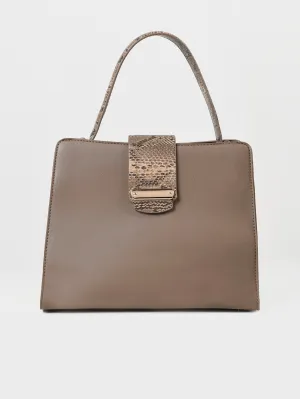 Textured Strap Shoulder Bag