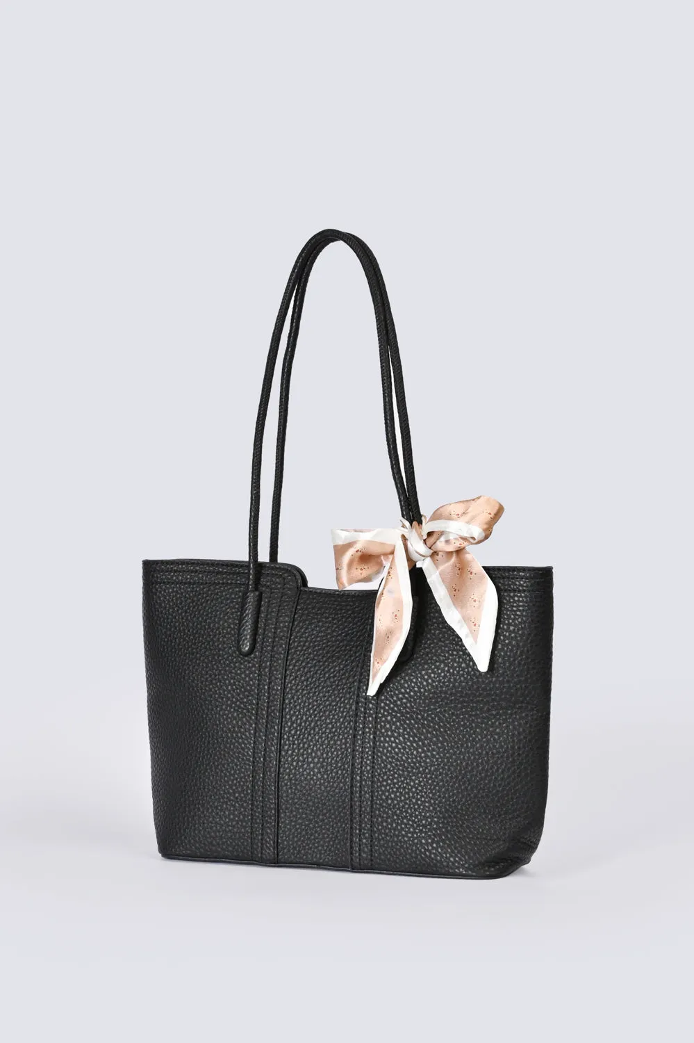 TEXTURED TOTE BAG