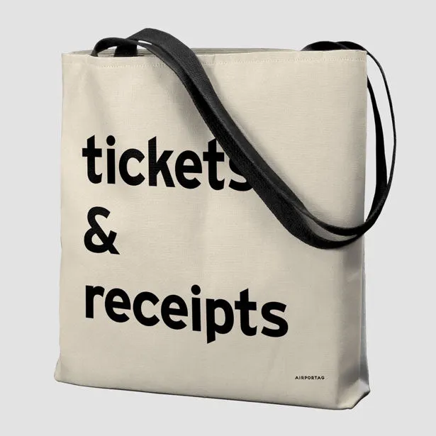 Tickets & Receipts - Tote Bag