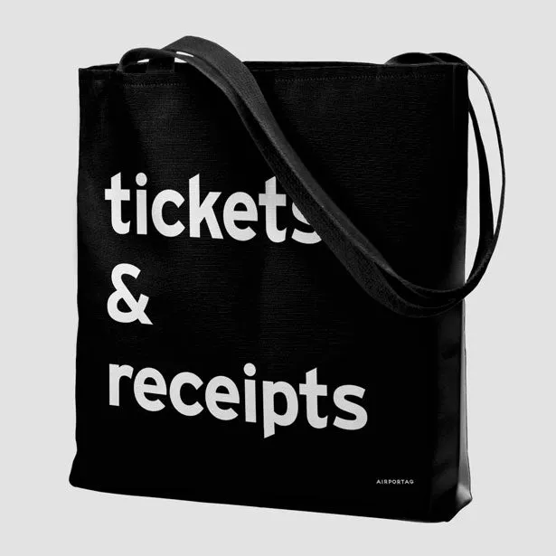 Tickets & Receipts - Tote Bag