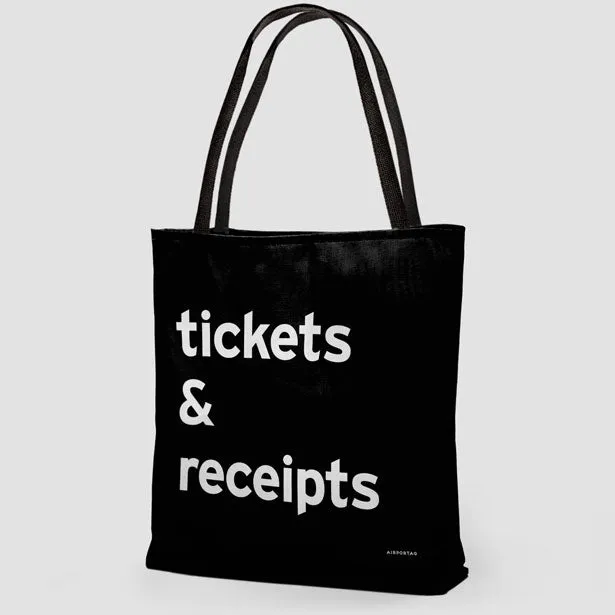 Tickets & Receipts - Tote Bag