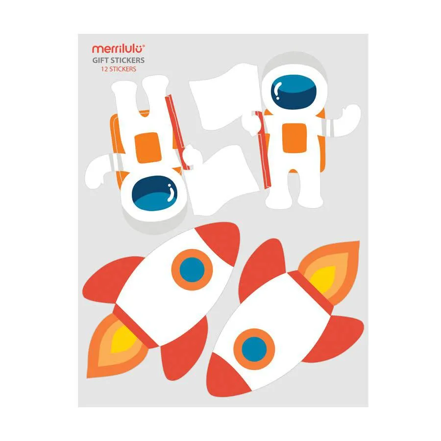 Trip To the Moon Gift Bag Stickers S7144