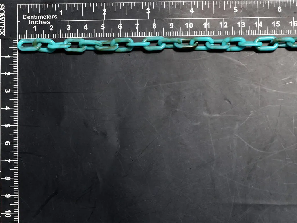 Turquoise Designer Plastic Chain