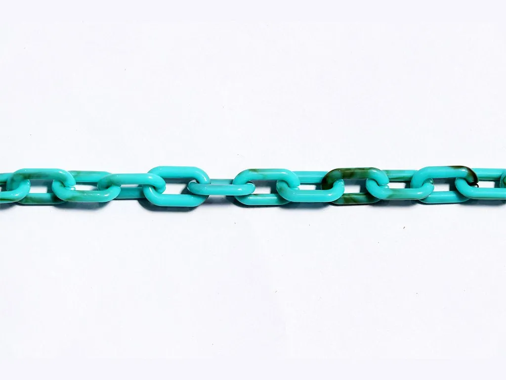 Turquoise Designer Plastic Chain