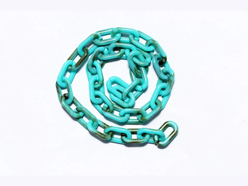Turquoise Designer Plastic Chain
