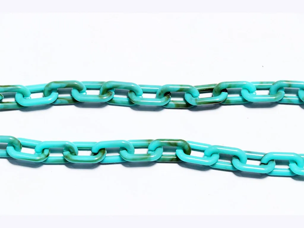 Turquoise Designer Plastic Chain