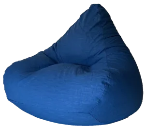 Warwick Linen Cotton Bean Bag in Cobal Blue