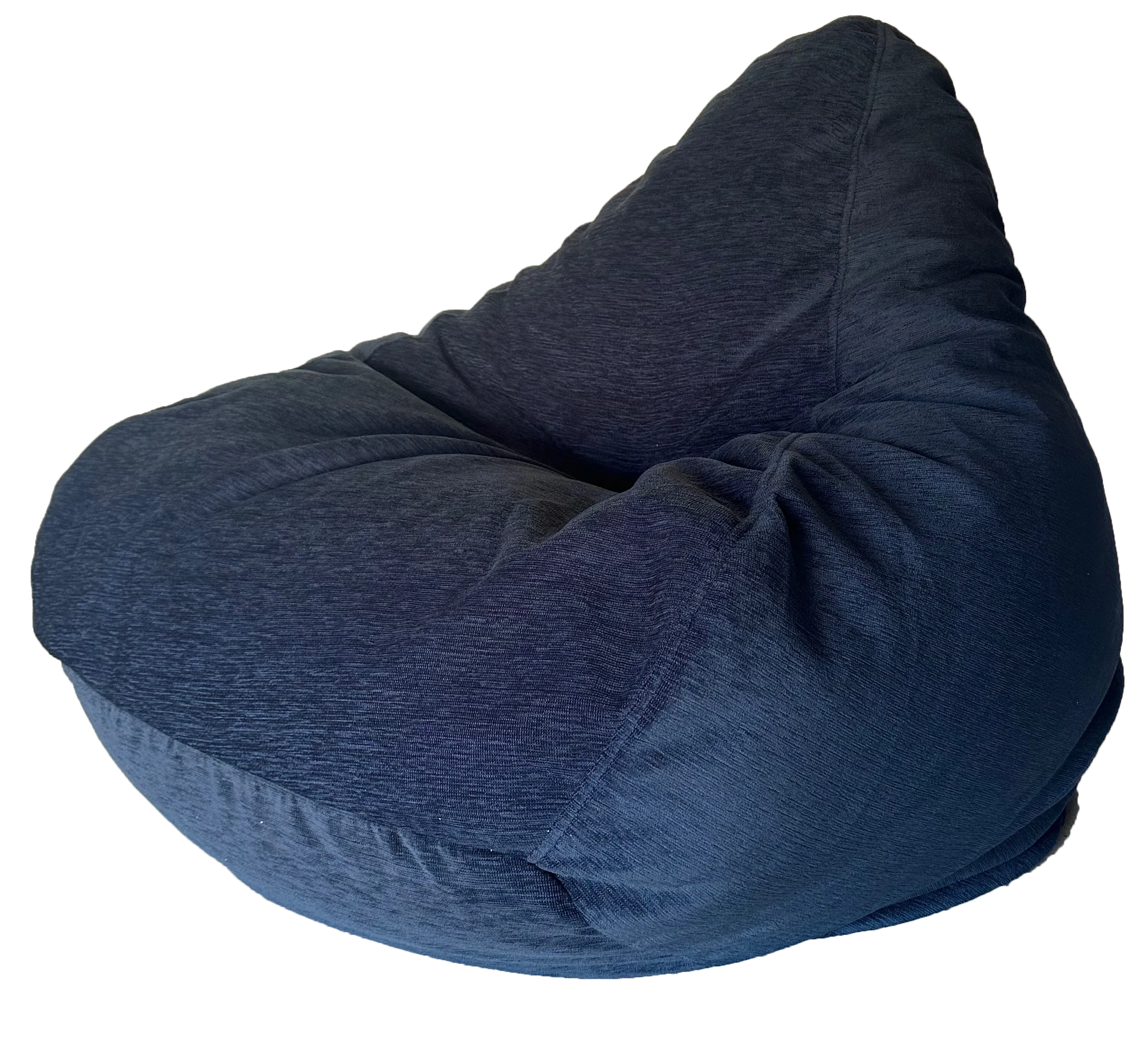 Warwick Pinwale Corduroy Velour Bean Bag In Navy Blue