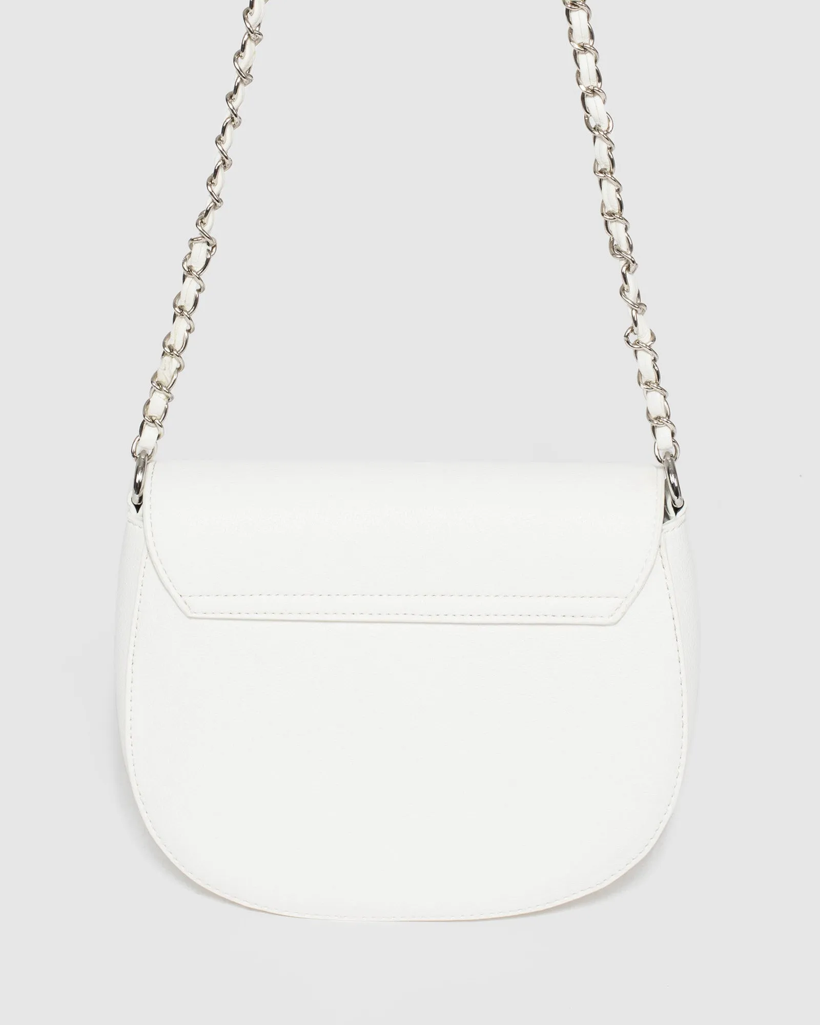White Sadie Saddle Bag