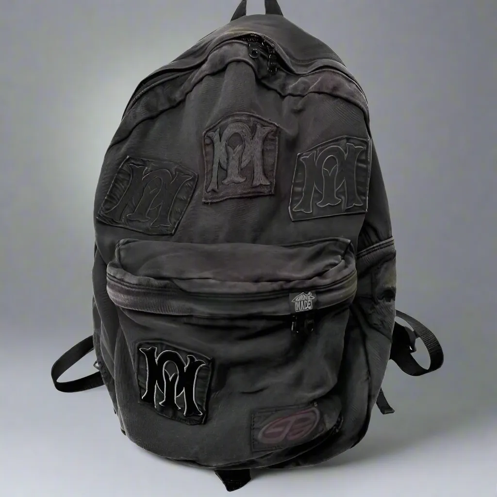 Y2k Aesthetic | All Match Letter Embroidery Backpack Patchwork Vintage Gothic