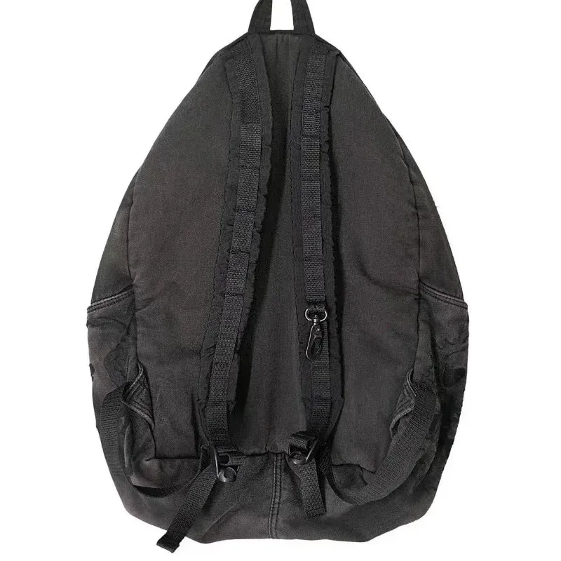 Y2k Aesthetic | All Match Letter Embroidery Backpack Patchwork Vintage Gothic