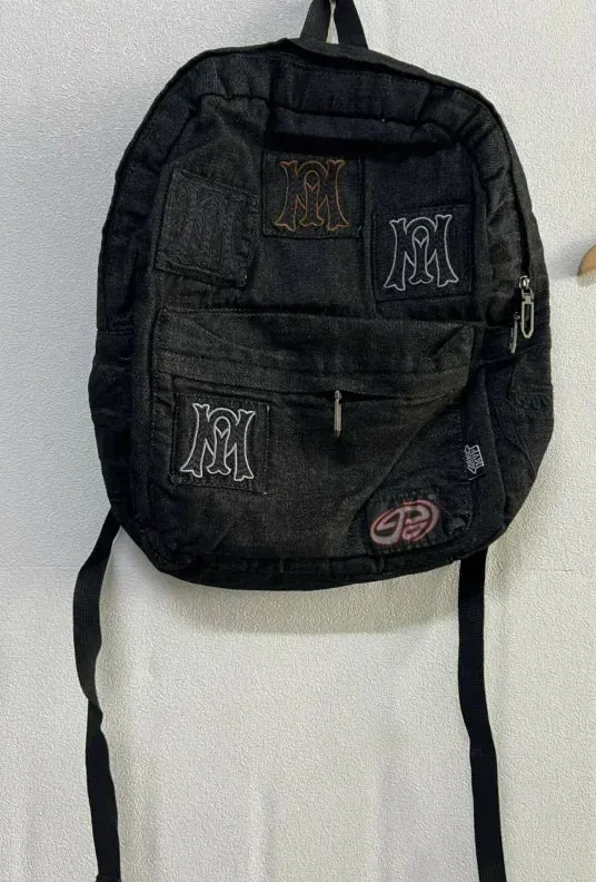 Y2k Aesthetic | All Match Letter Embroidery Backpack Patchwork Vintage Gothic
